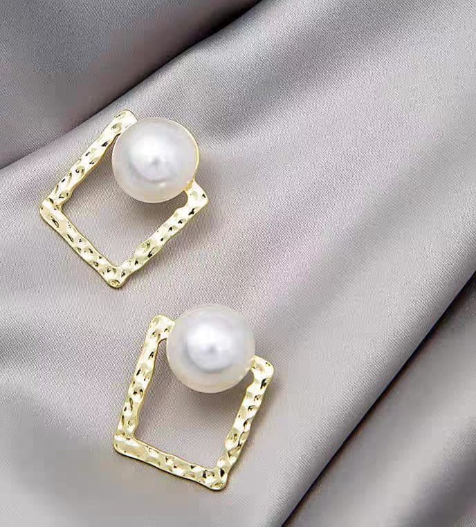Korean Square Pearl Shape Earing | Ethnic wear | Casual wear for girls