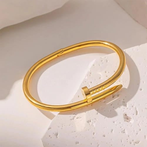 QVT-139 Cartier Nail Bangle – Stainless Steel