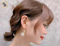 Knot Pearl Earrings Clip On Pearl