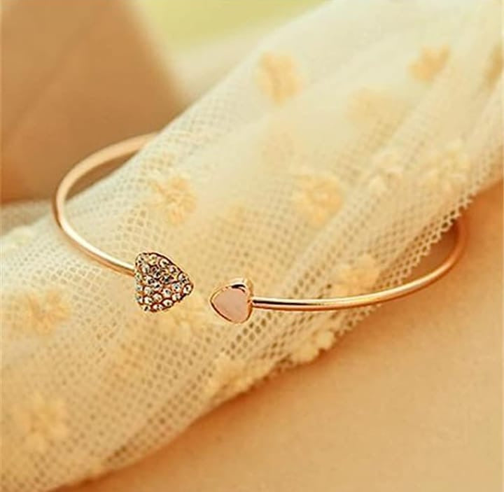 Double Hand love Bracelet Color Rose Gold (Pack of 2)