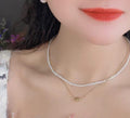 Elegant double Layer Heart pearl Pendent
