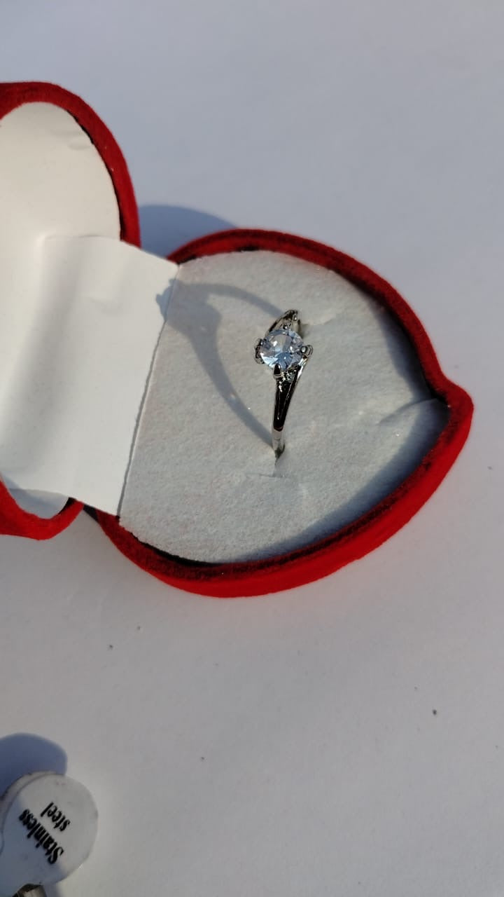 Elegant Stainless Steel Eternal Promise Couple Ring Set