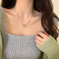 PRJ-183 Hollow Heart Pendant – Elegant Stainless Steel Necklace